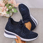 💎Chaussures de Sport Orthopédiques pour Femme – Cuir Haut de Gamme, Strass Élégants & Soutien Postural Médical✨👟