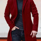 Veste de couleur unie à boucle simple pour hommes