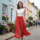🔥 50 % de réduction aujourd'hui ! Pantalon ample à taille haute pour femme – Amincissant, confortable et chic