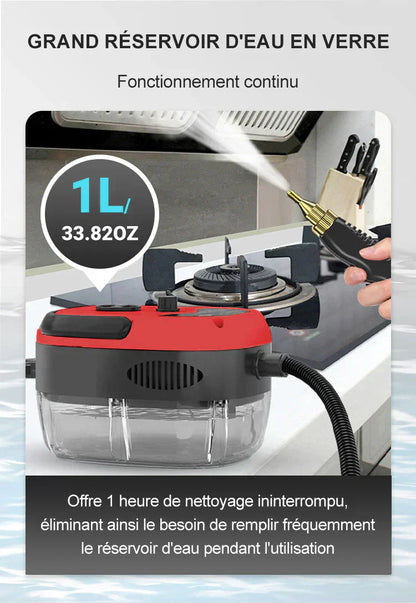 🔥Livraison gratuite🎁💥2500W Nettoyeur à Vapeur à Haute Température Pressurisée Portatif