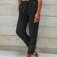💎 50% DE RÉDUCTION ! 💎 Pantalon Décontracté à Jambe Droite – Coton & Lin Respirant, Taille Élastiquée & 6 Couleurs Disponibles 🌿👖