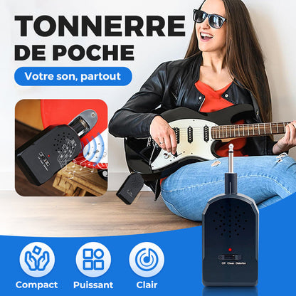 🔥 Mini Guitar Amp Pro 🎸 30W Son HD 🔊 20H d'Autonomie 🔋 Prêt pour le Busking 🌆 ACHETEZ PLUS, ÉCONOMISEZ PLUS ! 🎁