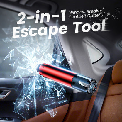 💎 50% DE RÉDUCTION ! 💎 Mini Outil d’Évacuation d’Urgence pour Voiture – Coupe-ceinture, Brise-glace & Lampe LED 🚨🚗