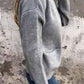 Veste tricotée confortable à fermeture éclair pour femmes