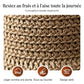 👒✨50 % de réduction🔥Chapeau de soleil élégant en paille tressée avec un nœud