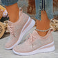 💎Chaussures de Sport Orthopédiques pour Femme – Cuir Haut de Gamme, Strass Élégants & Soutien Postural Médical✨👟