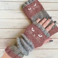 🎁 Promotion du dernier jour 50% DE RÉDUCTION 🐱 Gants tricotés pour femmes avec motif chat — Pour des mains au chaud et des doigts libres 🧶