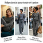 ⏳Offre spéciale à durée limitée⏰✨ Ensemble Femme Confort – Haut Ras du Cou & Pantalon à Cordon 👕👖