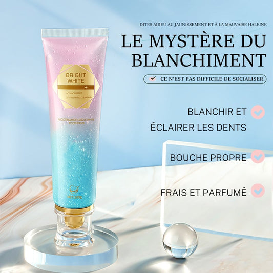 🦷Dentifrice Blanchissant à la Niacinamide🔥Offre Spéciale Fête des Pères : 1 Acheté, 1 Offert !
