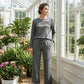 ⏳Offre spéciale à durée limitée⏰✨ Ensemble Femme Confort – Haut Ras du Cou & Pantalon à Cordon 👕👖