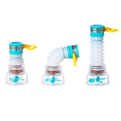 🚰 Filtre de Robinet Anti-Éclaboussures Télescopique 360° — Filtration Minérale, Installation Facile, Rose / Bleu / Vert ✨