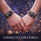 ⭐ 50 % DE RÉDUCTION MAINTENANT ! 🐾 Bracelet Zodiaque en cuir phosphorescent – Brille dans le noir, ajustable et unisexe – Parfait pour les passionnés d'astrologie et à porter au quotidien ✨