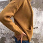 Veste tricotée confortable à fermeture éclair pour femmes