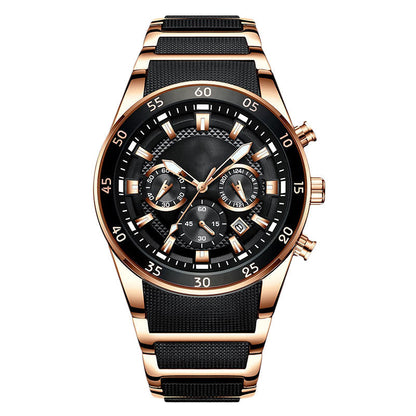 ⌚Remise de 72% de la valeur🔥Montre à quartz multifonctionnelle étanche pour hommes