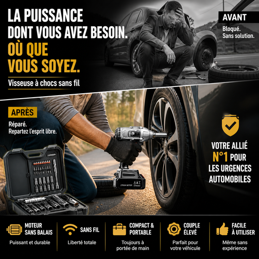🛠️⚡ PROMO -50% ! Tournevis Électrique Brushless – Puissance Max, 0 Usure & Compatible Multimatériaux (Livraison Mondiale)