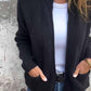 Veste tricotée confortable à fermeture éclair pour femmes
