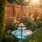 Fontaine solaire de bain d’oiseaux suspendue