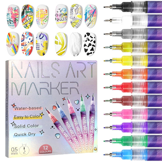 ⏳Spécial à durée limitée⏰Coffret de 12 stylos pour nail art🎨