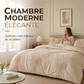 🛏️ PROMO LIMITÉE -50% ! ✨ Parure de Housse de Couette à Plis Pincés – Design Élégant, Tissu Mélangé Doux & Respirant, Teinte Kaki Apaisante, Plusieurs Tailles 🌙🌸