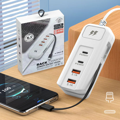 🔌 Qualité exceptionnelle ! ⚡ Prise 2PD + 2USB – Charge Rapide 65W, Sécurité Certifiée & Design Compact 💻