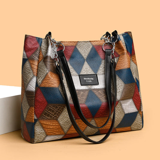 Sac fourre-tout en patchwork pour femmes