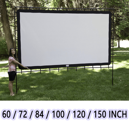 🔥 50% DE RÉDUCTION ! ✨ Écran Projection Portable Extérieur - Pliable et Réglable, Qualité 4K, Soirée Cinéma en Plein Air 🎬🌌