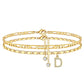 💐50% DE RÉDUCTION ! Bracelet de Cheville 2 Pièces – Style Superposé Tendance 💃🌟【Prix Exceptionnel】