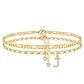 💐50% DE RÉDUCTION ! Bracelet de Cheville 2 Pièces – Style Superposé Tendance 💃🌟【Prix Exceptionnel】