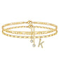 💐50% DE RÉDUCTION ! Bracelet de Cheville 2 Pièces – Style Superposé Tendance 💃🌟【Prix Exceptionnel】