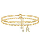 💐50% DE RÉDUCTION ! Bracelet de Cheville 2 Pièces – Style Superposé Tendance 💃🌟【Prix Exceptionnel】