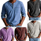 🔥🎁Hommes - Chemise à manches longues avec poches en relief, mode vintage🔥🎁