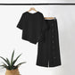 💃✨👕 PROMO -50% ! Ensemble Deux Pièces pour Femme – Top Ourlet Asymétrique & Pantalon Large, Look Moderne & Confortable