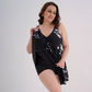 👙 PROMO LIMITÉE 50% DE RÉDUCTION ! 💥 Robe de Bain Imprimée Femme – Col V, Sans Manches, Short Intégré ✨