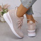 💎Chaussures de Sport Orthopédiques pour Femme – Cuir Haut de Gamme, Strass Élégants & Soutien Postural Médical✨👟