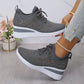 💎Chaussures de Sport Orthopédiques pour Femme – Cuir Haut de Gamme, Strass Élégants & Soutien Postural Médical✨👟