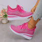 💎Chaussures de Sport Orthopédiques pour Femme – Cuir Haut de Gamme, Strass Élégants & Soutien Postural Médical✨👟