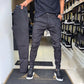 Pantalon décontracté extensible de haute qualité pour homme, couleur unie