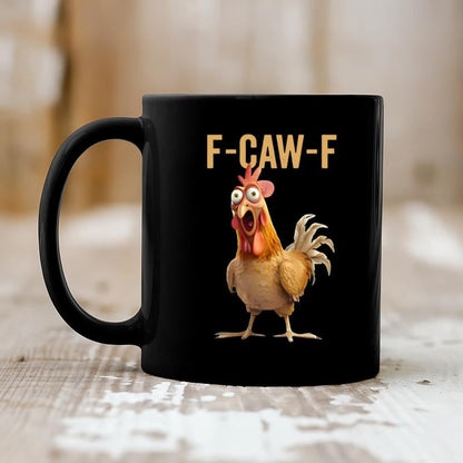 🏆50 % de réduction ⚡ Plus de 50 000 exemplaires vendus ! Presque épuisé ! 💥 Mug humoristique « F-Caw-F »