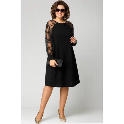 📢📢50 % de réduction !!!  💖💖Élégante robe sexy en dentelle noire👗【S-4XL】