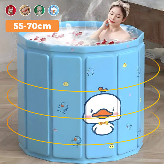 📢📢50% DE RÉDUCTION ! 🛁🦁 Baignoire Portable Pliable pour Enfant – Motifs Animaux, Coussin Moelleux & PVC Ultra-Résistant ⚡