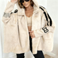 Manteau Décontracté à Capuche Zippé en Peluche pour Femme