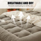🔥 49% DE RÉDUCTION ! ✨ Surmatelas Épais et Chaud - Confort Ergonomique, Housse Respirante, Strapes Anti-Glisse ❄️🛏️