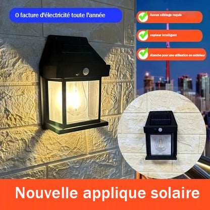 🎉VENTE LIMITÉE 50 % DE RÉDUCTION🎉Applique murale solaire à détecteur de mouvement en tungstène