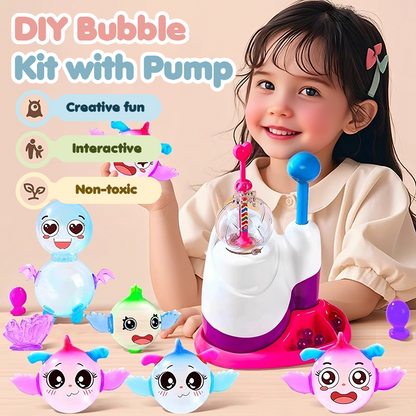🎄 50% RÉDUCTION MAINTENANT ! ✨ Kit de Bulles DIY avec Pompe - 200mL Solution & 6 Accessoires, Heures de Jeu Créatif 🫧🌟