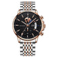 Montre à quartz lumineuse et étanche pour homme