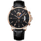 Montre à quartz lumineuse et étanche pour homme