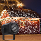 Projecteur lumineux rotatif à LED avec motifs de Noël