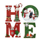📢📢50 % de réduction !!!🎅Décoration murale en bois pour Noël avec lettres - HOME/JOY