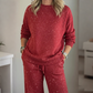 📢📢50 % de réduction !!!🎅Ensemble 2 pièces pour femme comprenant un pull à paillettes et un pantalon