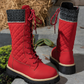 📢📢55 % de réduction !!!🎅Bottes d'hiver matelassées mi-mollet pour femmes avec fermeture éclair latérale